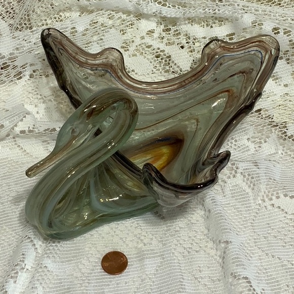 Glass Swan ~ Sooner Swag Art Glass - Picture 13 of 16